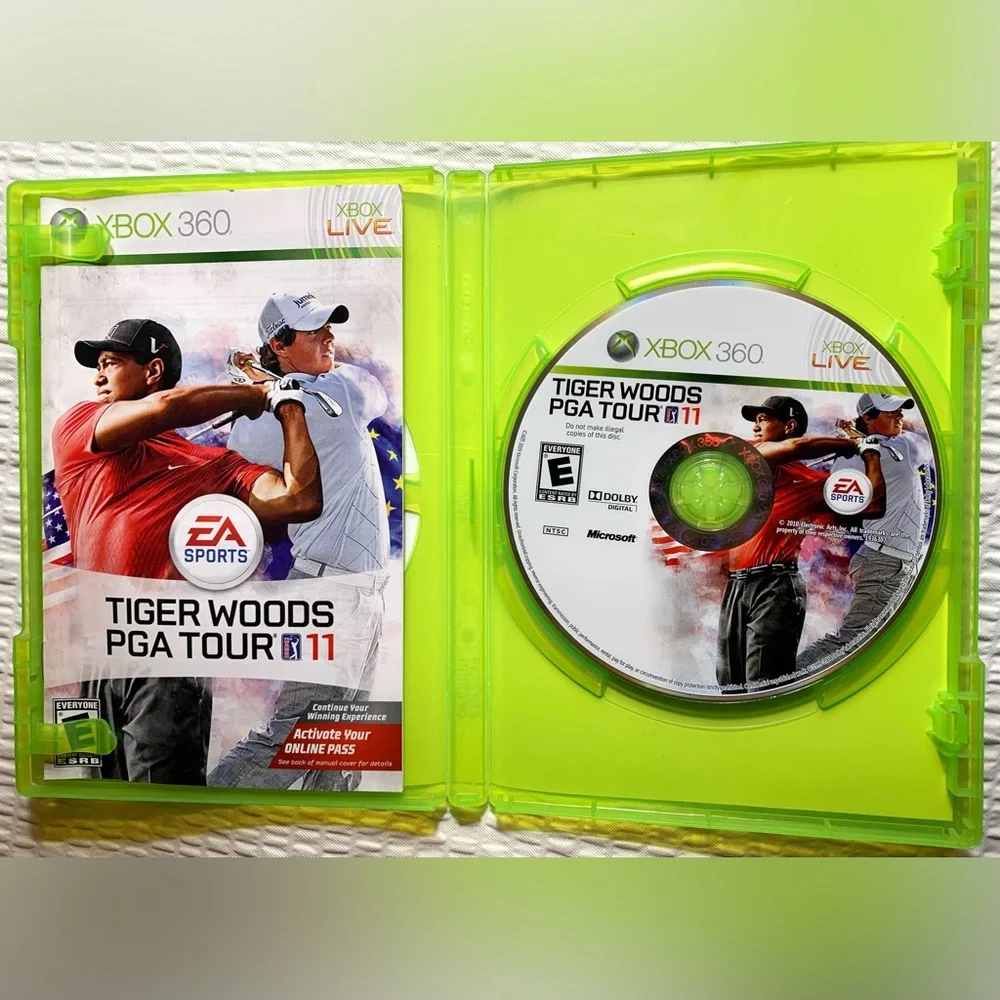 Tiger Woods PGA Tour 11 - Xbox 360 Game - w Manual - COMPLETE